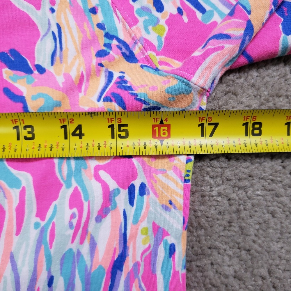 Lilly Pulitzer Size XXS Skipper Popover UPF 50+ 1/2 Zip Pullover Pink Floral - Picture 6 of 9